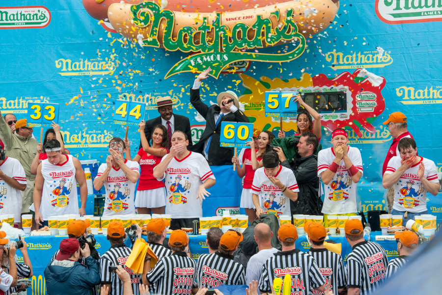Nathans Hotdog eating contest nyc
